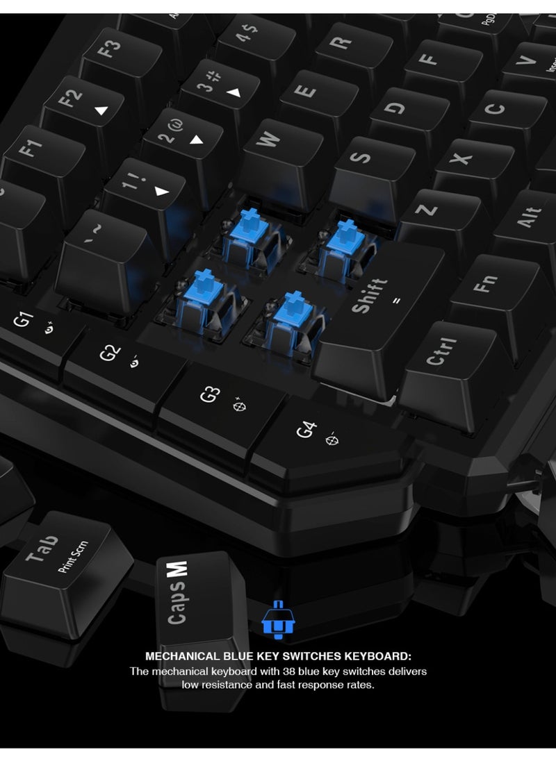 Gaming Keypad and Mouse Combo for GameSir VX AimSwitch 2.4G for PlayStation4 Xbox One Nintendo Switch PlayStation3 PC Console Accessory Set