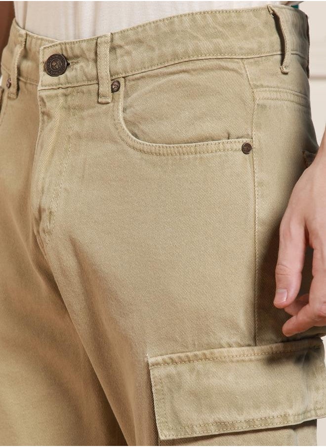 Dennis Lingo Men's Khaki Relaxed Fit Jeans - Casual and Comfortable  - Image 2