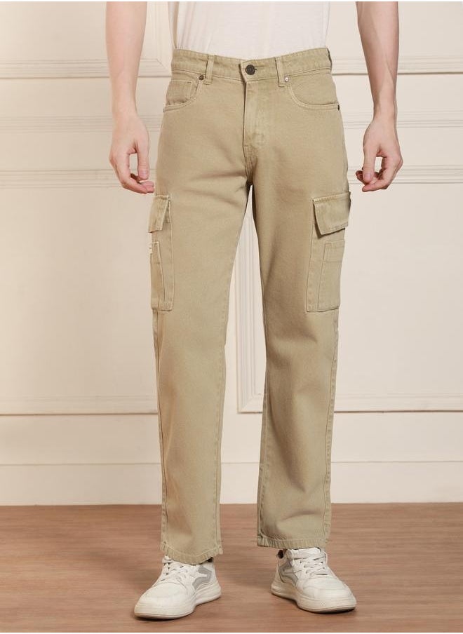 Dennis Lingo Men's Khaki Relaxed Fit Jeans - Casual and Comfortable  - Image 5