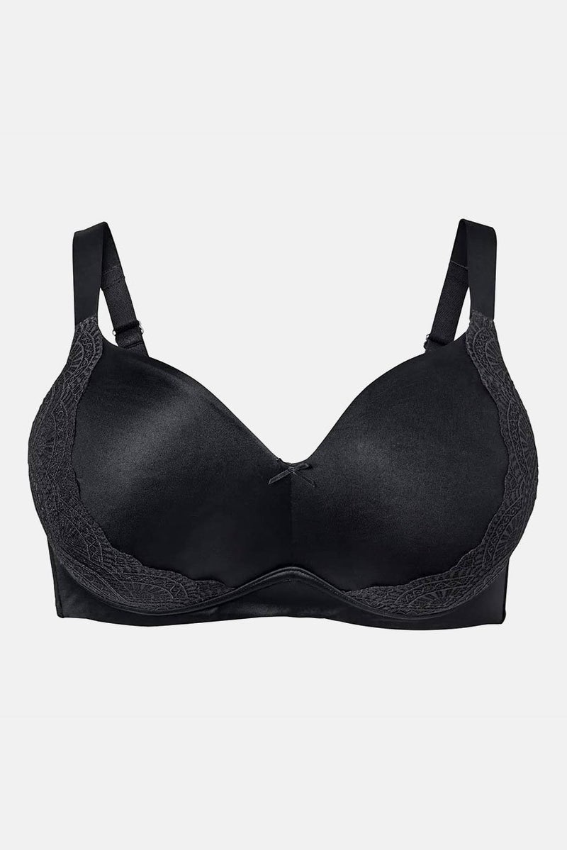 Tchibo Women Non Padded Non Wired Lace Soft Bra, Black  - Image 2
