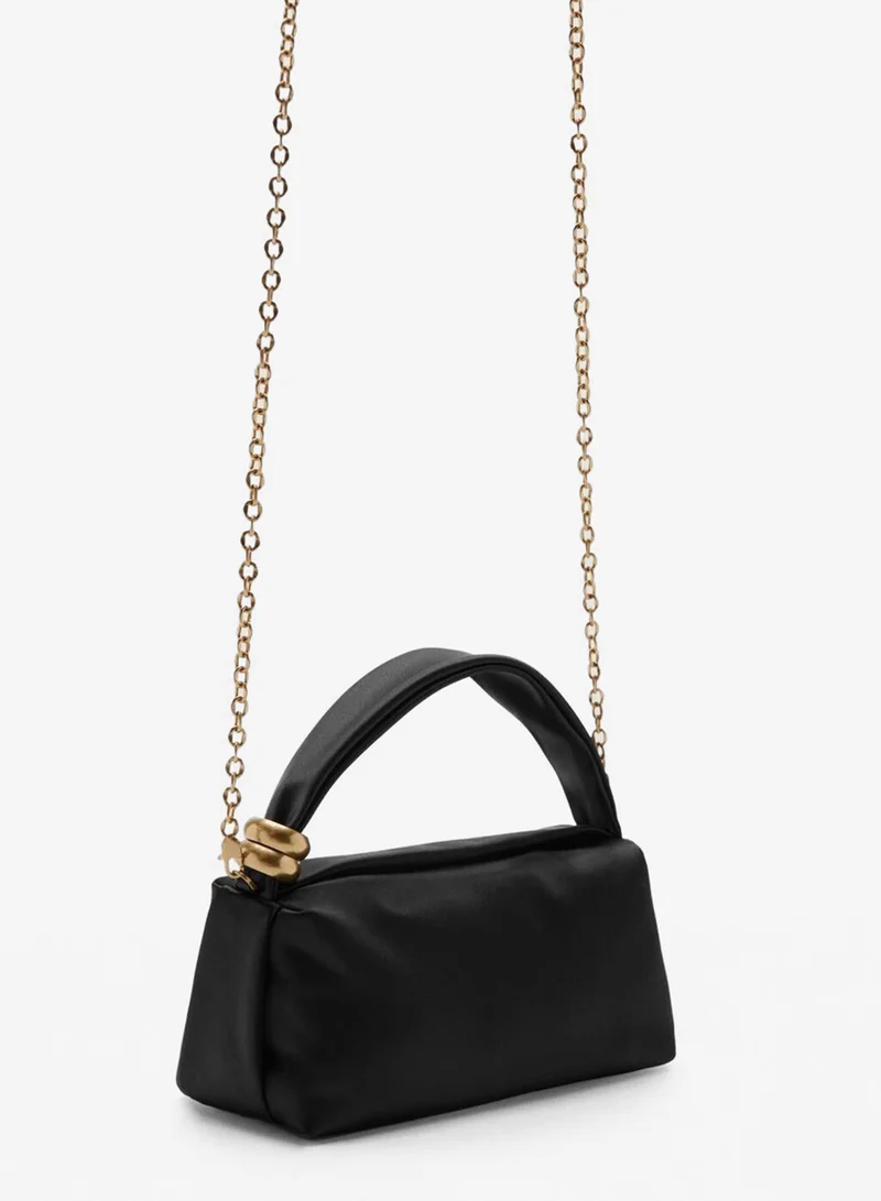 مانجو Metallic detail handbag