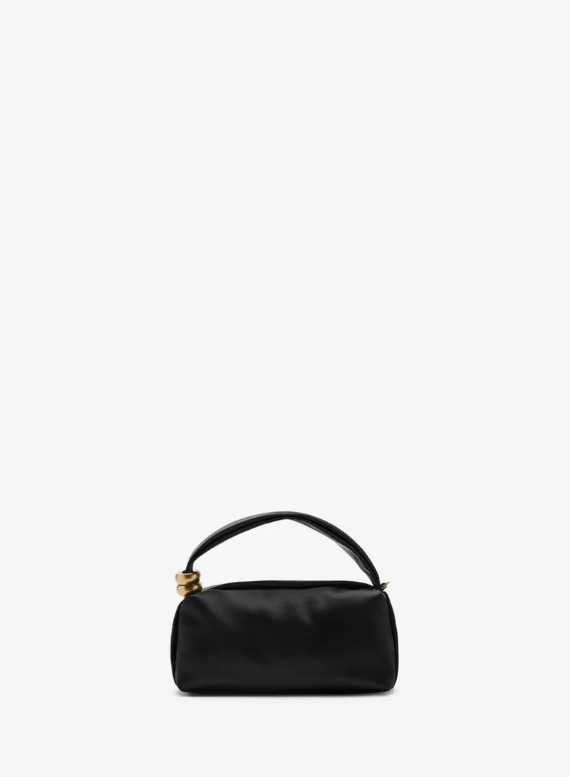 مانجو Metallic detail handbag