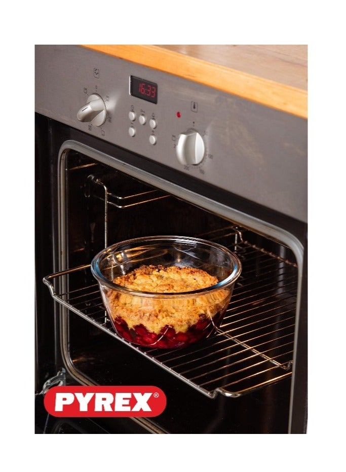 Pyrex Cook&Go 700ml Round Storage Dish with Airtight Lid - Versatile Freezer-to-Oven Solution Blue 700ml - Image 3