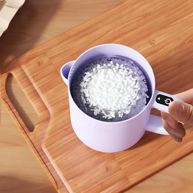 Electric Egg Churn - 2-in-1 Cordless Handheld Mixer with Built-in Filter Plate for Effortless Egg Whipping, Sauces, and Smoothies, Perfect for Quick Kitchen Prep (Purple) - Image 4