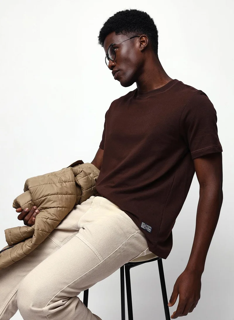 Dennis Lingo Men's Chicory Coffee 100% Cotton Relaxed T-Shirt