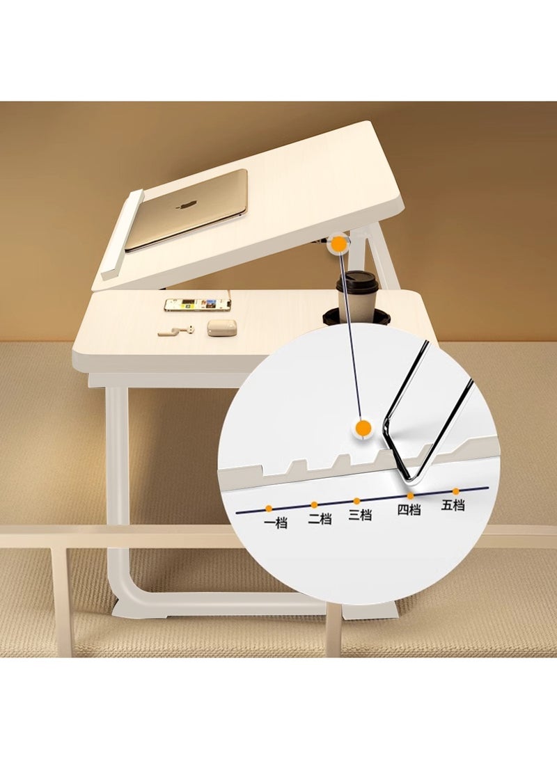 كيدل طاولة كمبيوتر محمولة للأريكة والسرير، طاولة كمبيوتر محمولة/حامل محمول، طاولة سرير صغيرة قابلة للتعديل والطي للكمبيوتر المحمول والكتابة، طاولة سرير مع حامل أكواب - Image 4