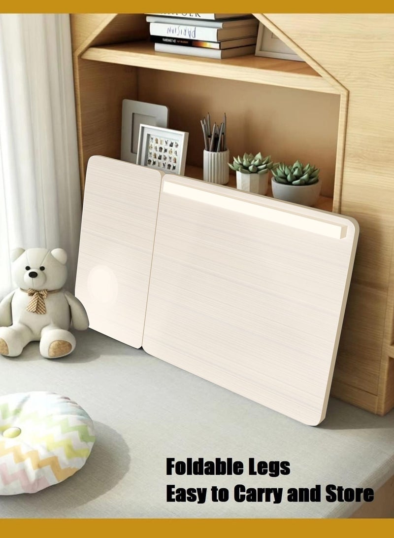 كيدل طاولة كمبيوتر محمولة للأريكة والسرير، طاولة كمبيوتر محمولة/حامل محمول، طاولة سرير صغيرة قابلة للتعديل والطي للكمبيوتر المحمول والكتابة، طاولة سرير مع حامل أكواب - Image 5