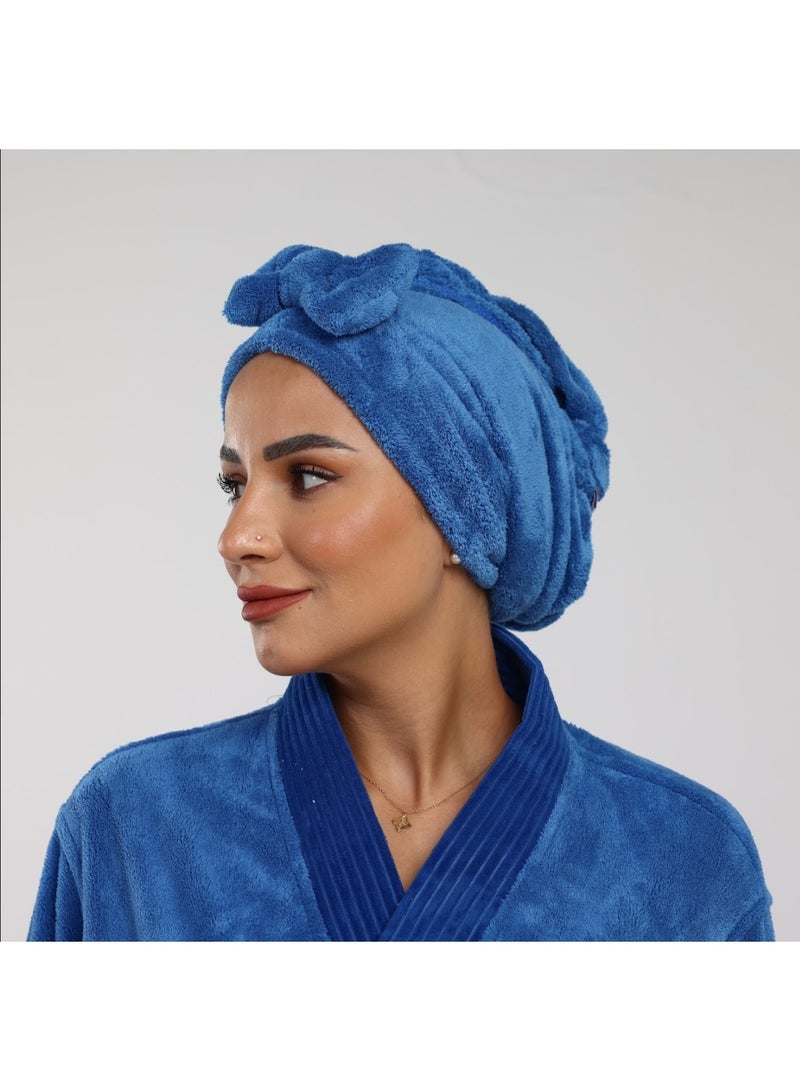 Relef Quick Dry Hair Towel 25×75 cm Ultra Absorbent Hair Wrap - Image 2