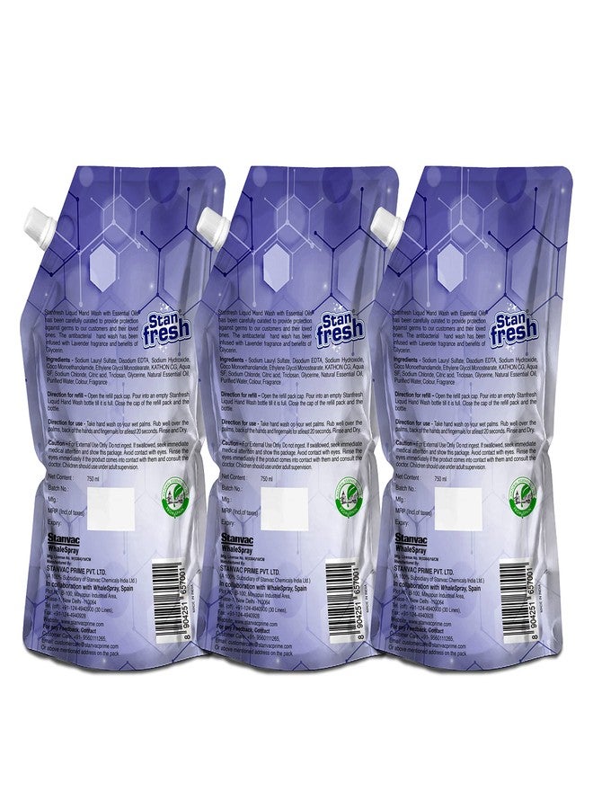 Stanfresh Liquid Hand Wash Lavender 750ml (Pack Of 3) - Image 3