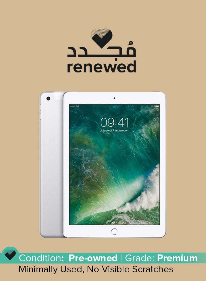 Apple Renewed - iPad 2018 (6th Gen) 9.7inch 128GB Wi-Fi 4G Silver With FaceTime - Image 1