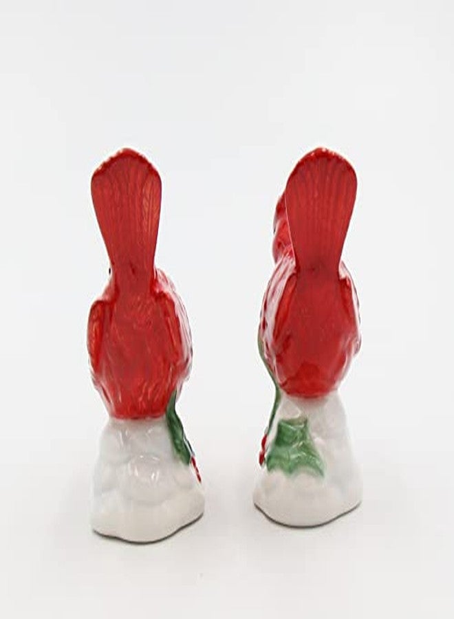 Cg Cosmos Gifts Cardinal Couple Salt and Pepper Set, 2-7/8-Inch, Red - Image 4