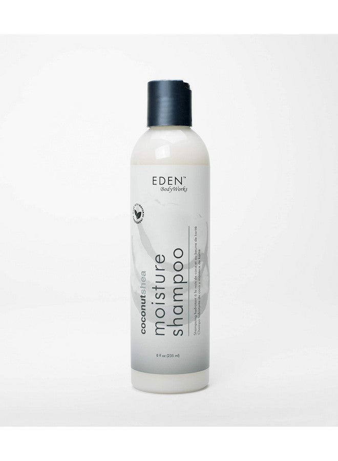 eden bodyworks Coconut Shea Moisture Shampoo ; 8 Oz ; Remove Build Up & Restore Moisture Balance Packaging May Vary - Image 1