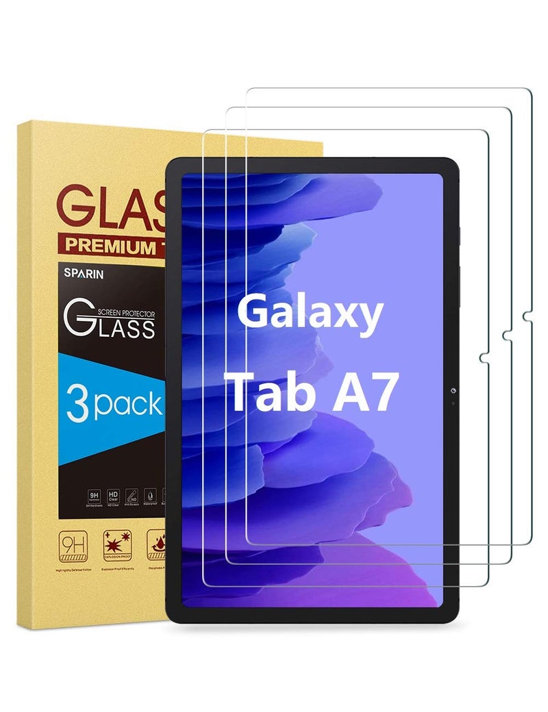 SPARIN 3 Pack Screen Protector for Samsung Galaxy Tab A7 2020 10.4 Inch (SM-T500/SM-T503/SM-T505/SM-T507), 9H Tempered Glass Anti-Scratch - Image 1