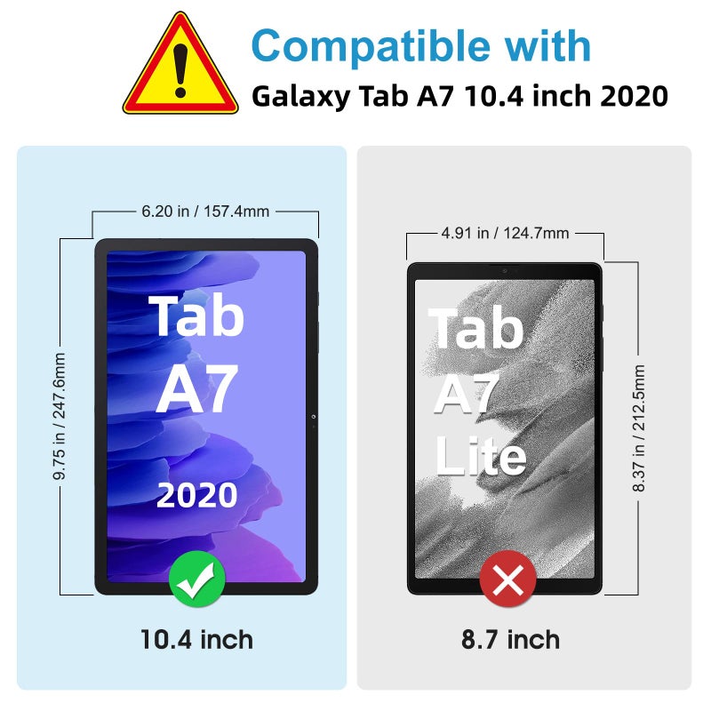 SPARIN 3 Pack Screen Protector for Samsung Galaxy Tab A7 2020 10.4 Inch (SM-T500/SM-T503/SM-T505/SM-T507), 9H Tempered Glass Anti-Scratch - Image 2