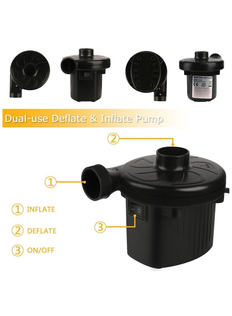 Portable Electric Air Pump, Electric Pump, Air Mattress Pump for Boat Air Mattress Sofa Pool Toy - Image 5