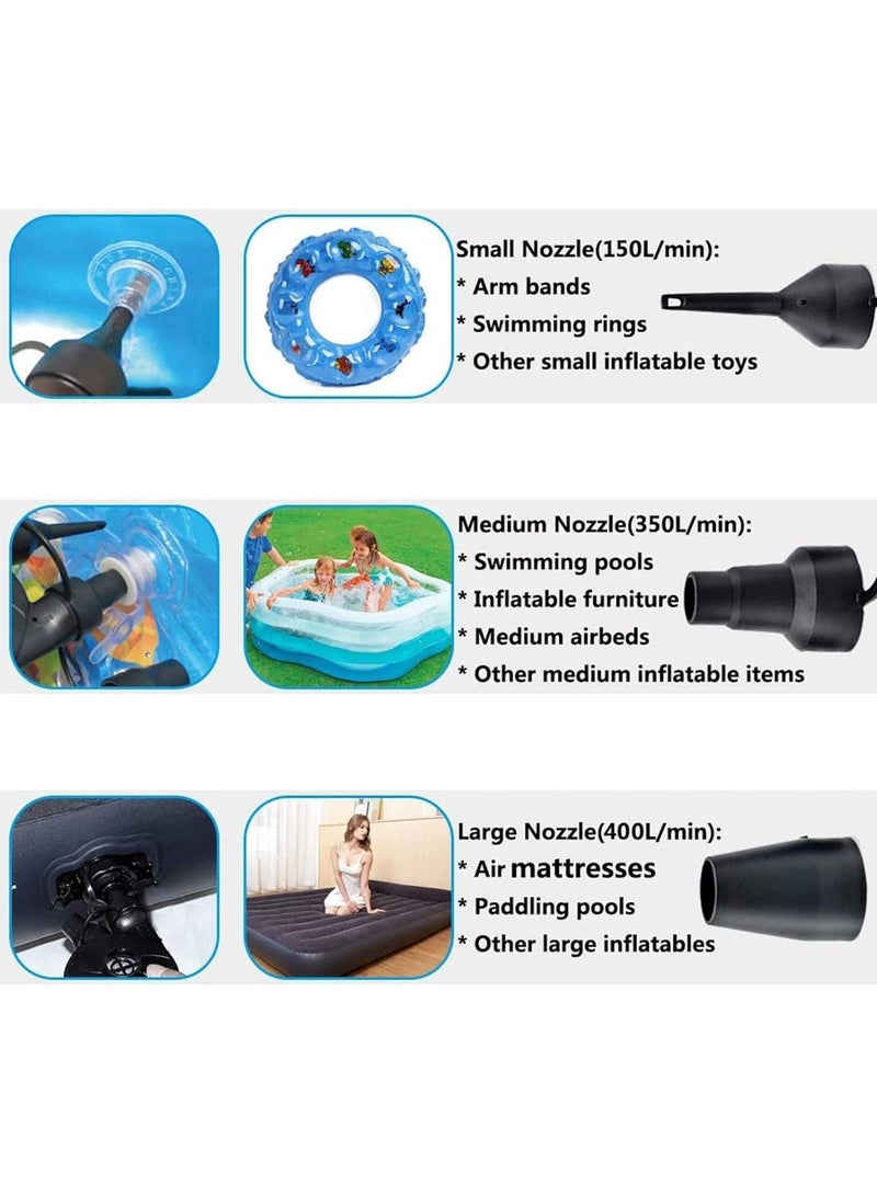 Portable Electric Air Pump, Electric Pump, Air Mattress Pump for Boat Air Mattress Sofa Pool Toy - Image 4