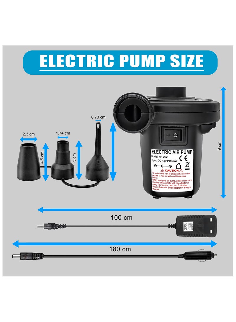 Portable Electric Air Pump, Electric Pump, Air Mattress Pump for Boat Air Mattress Sofa Pool Toy - Image 2