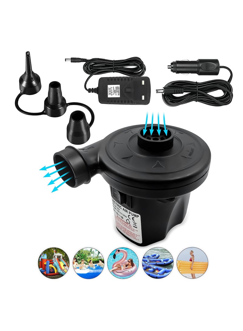 Portable Electric Air Pump, Electric Pump, Air Mattress Pump for Boat Air Mattress Sofa Pool Toy - Image 1