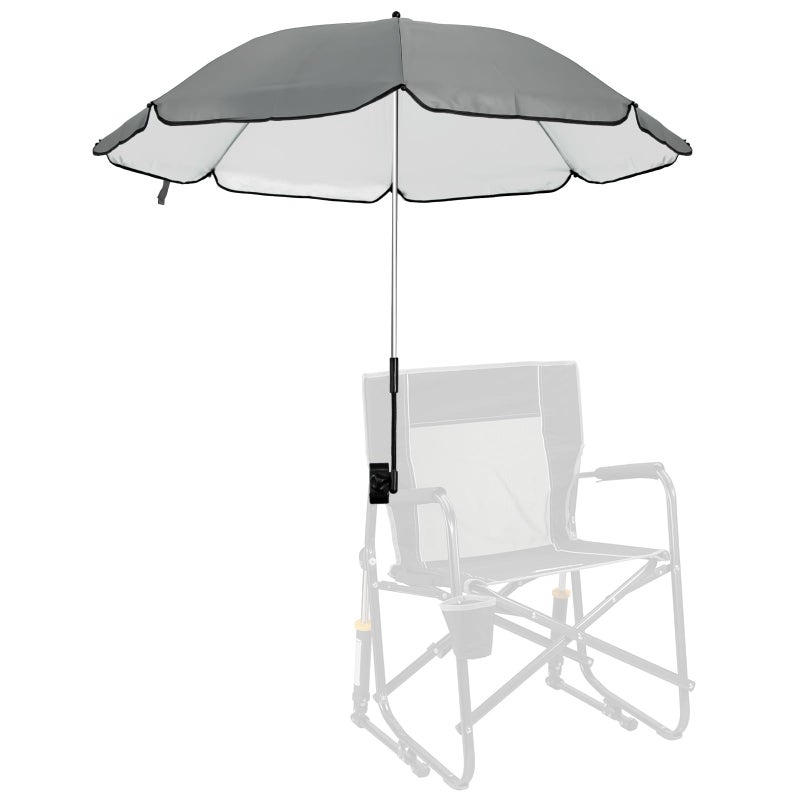 Fevbcnrj Chair Canopy Umbrella Compatible with GCI - Sunshade Attachment, Portable Umbrella for Beach Chair, with Adjustable Clamp and Easy to Install, Sun Protection for Outdoor, Beach, Camping Chairs - Image 1