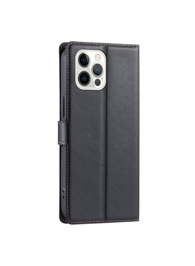 S-TOP Case For iPhone 12 Pro Max Voltage Ultra-thin Dot Leather Phone Case - Image 3