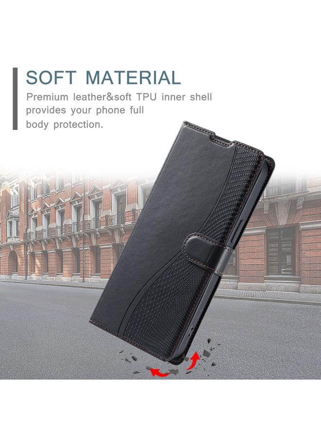 S-TOP Case For iPhone 12 Pro Max Voltage Ultra-thin Dot Leather Phone Case - Image 5