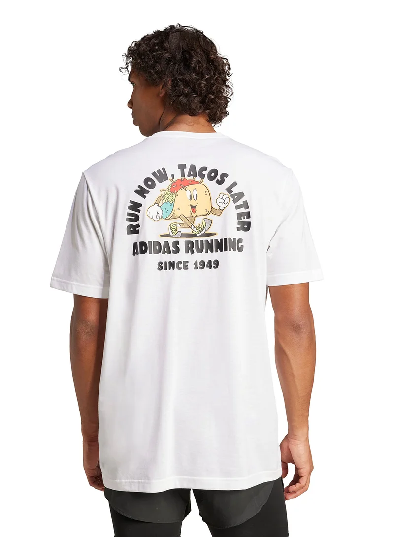 adidas Running Tacos Later Graphic T-Shirt