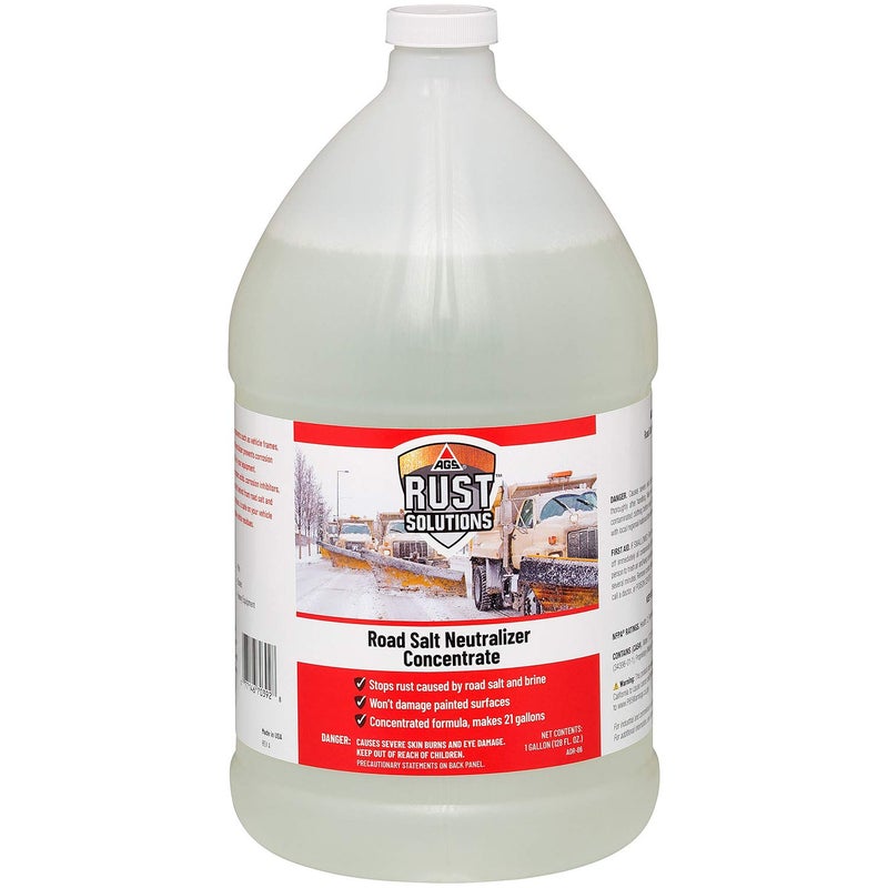 AGS RUST SOLUTIONS Road Salt Neutralizer AOR86 Cleans Salt Prevents and Protects Against Rust and Corrosion 1 Gallon of Concentrate To 26 Gallons of Solution