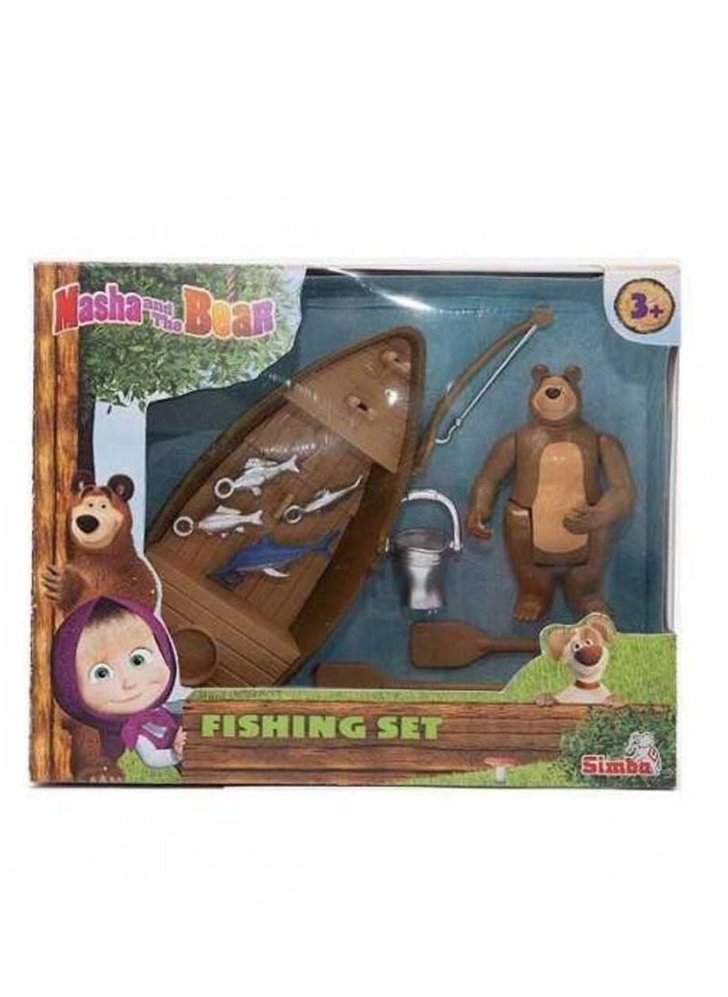 Masha and The Bear - Boat Fishing Playset - Image 1