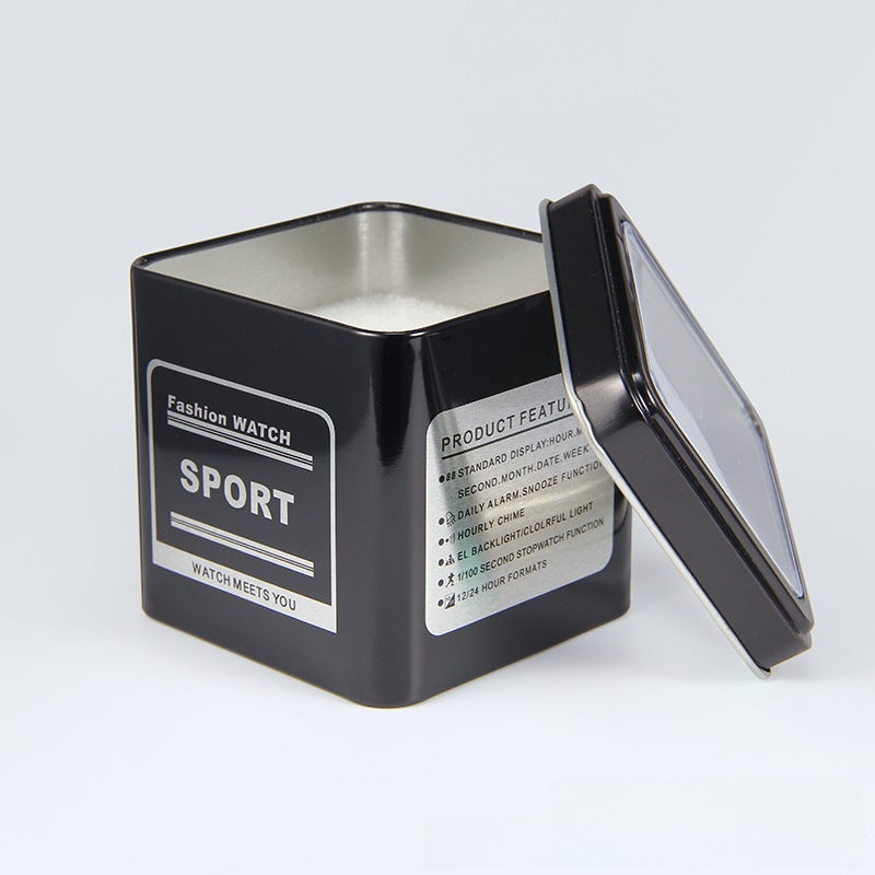 Trendy Transparent LED Sports Watch for Women sp iron box 