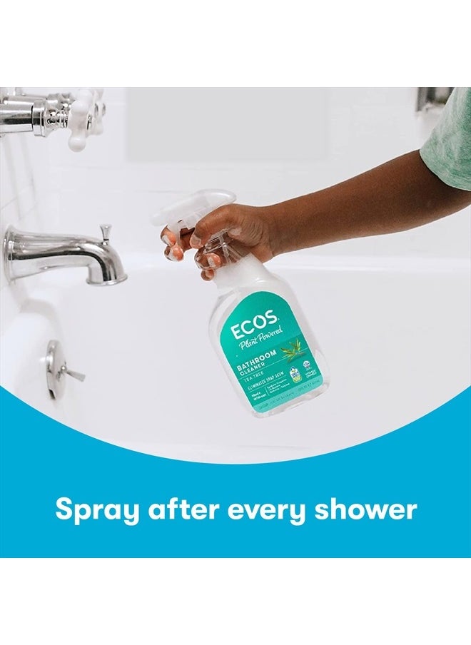 ECOS - Bathroom Cleaner - Shower, Tile & Bathtub - All Purpose Cleaning Spray & Shower Cleaner - No Scrub or Rinse Needed for Soap Scum Remover- Natural Bathroom Cleaning Supplies ( Pack of 2 ) - Image 1