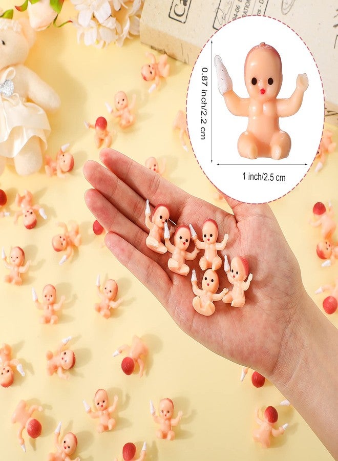 Roowest 51 Pieces Baby Shower Games Include Wooden Hunt Sign 50 Mini Plastic Baby Shower Games Gender Reveal Party Favors Prizes for Game(Greenery Style) - Image 3