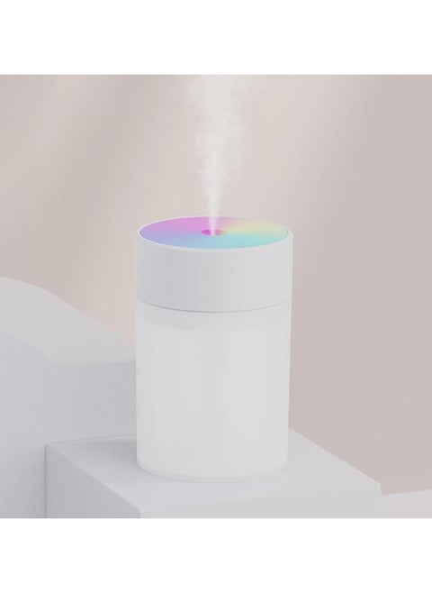 200ML Mini Convenient Air Humidifier Small Aromatherapy Oil Diffuser Silent Atmosphere Light Automatic Off White