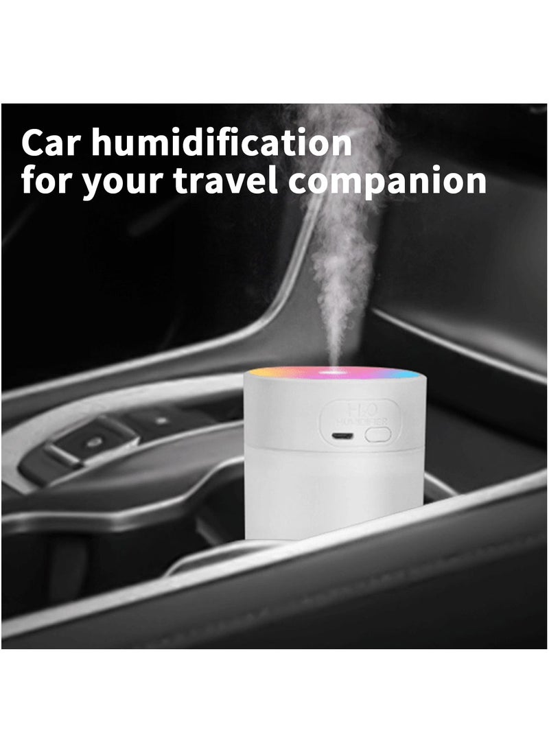 Generic - 200ML Mini Convenient Air Humidifier Small Aromatherapy Oil Diffuser Silent Atmosphere Light Automatic Off White - Image 1