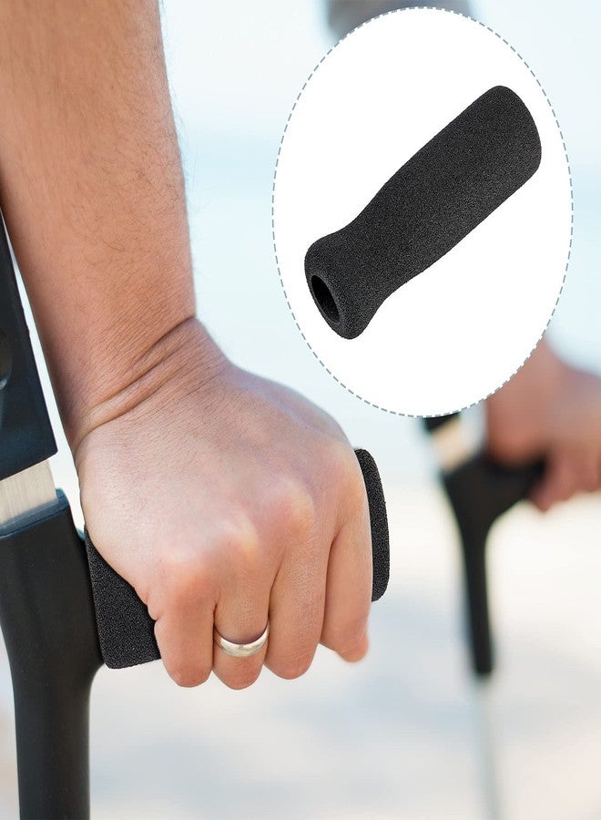 Timtin Foam Cane Handle Grip Replacement Offset Walking Hand Foam Handle for Bicycle Handlebars 4.53 x 0.98 x 0.98 Inch, Black(2 Pieces) - Image 5