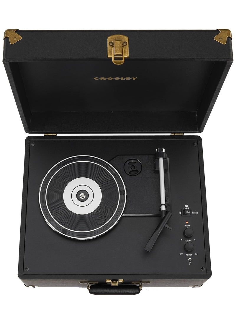Crosley Crosley CR6253B-BK Anthology Vintage 3-Speed Bluetooth in/Out Suitcase Turntable Black  - Image 3