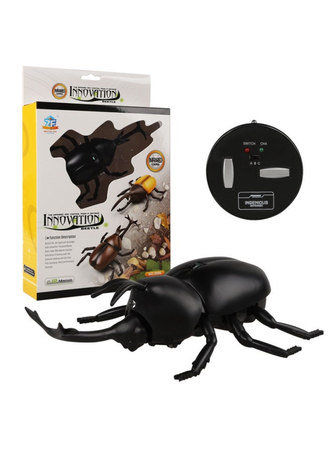 Novel Trick Toy Simulation Insect Remote Control Naruto Realistic Beetle Children Model Toy-Color:Naruto-Black - Image 1