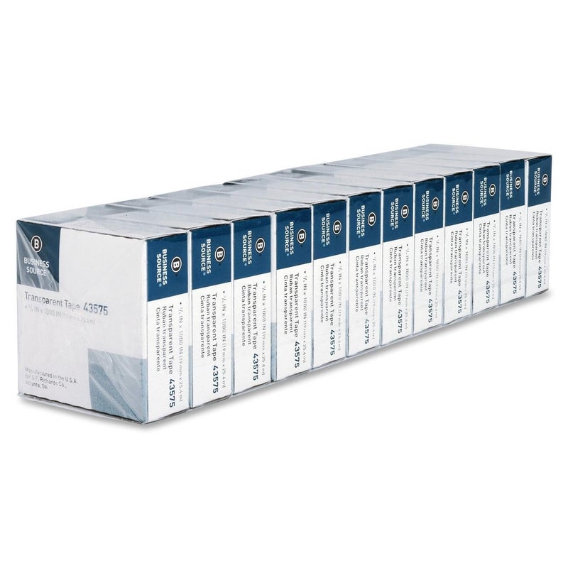 3 X BSN 43575 Transparent Tape 34 by 1000Inch Clear 36Pack