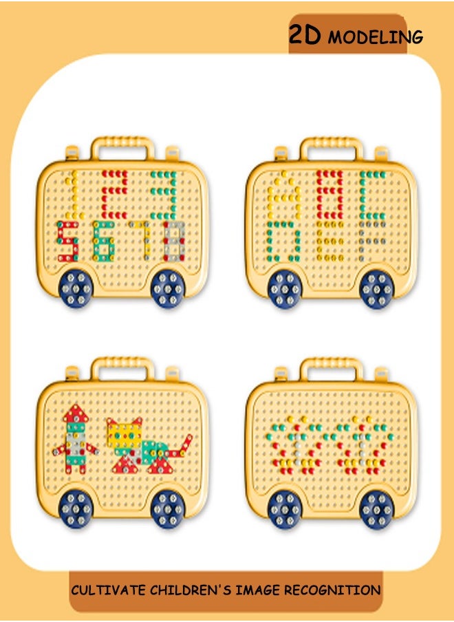 Generic - Children'S Screw Toys, 224-Piece Drill Toys, Drill And Screwdriver Sets, Children'S Building Blocks, Building Block Games, Children'S Screw-Twisting Educational Toys, Simulation Electric Repair Toys - Image 1