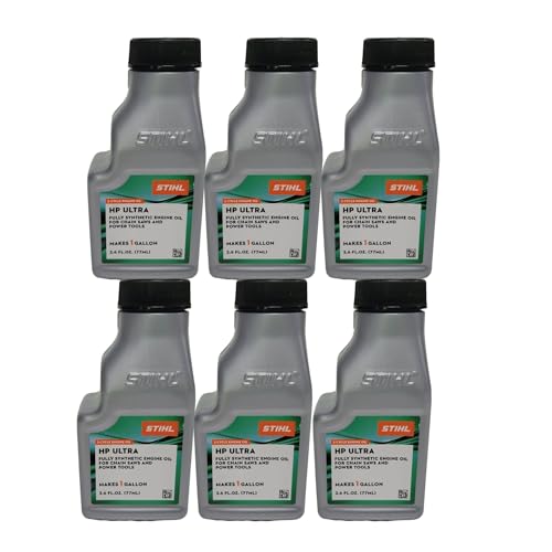 STIHL زيت محرك عالي الأداء 2 دورة 26 أونصة من STIHL 0781 313 8002 6 عبوات - Image 1