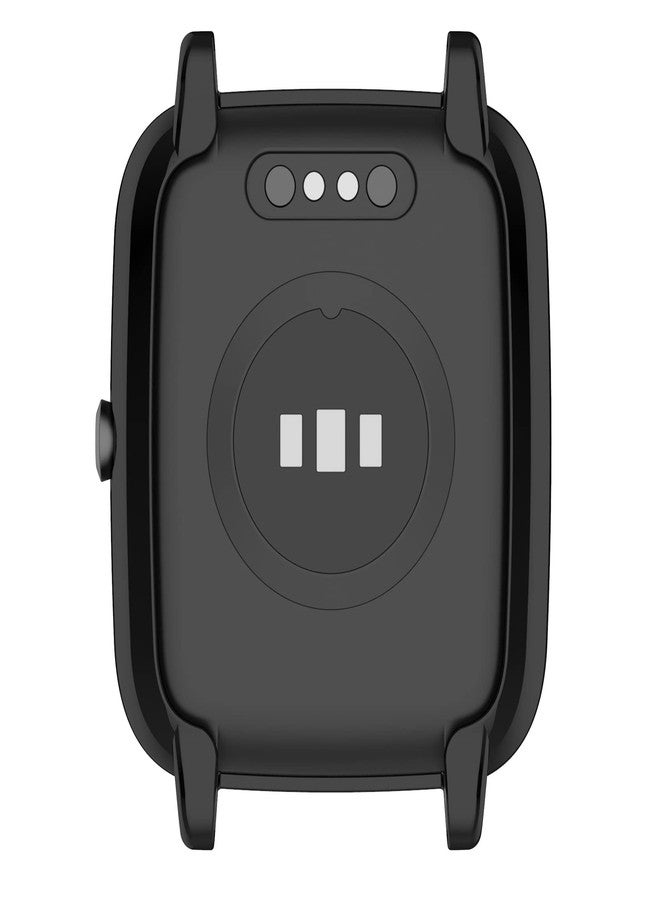 Disscool Plating Case Compatible with IP68 Watch, Disscool Soft Anti Drop Plating Protective Case Cover for ID205L Watch Plating Black - Image 4