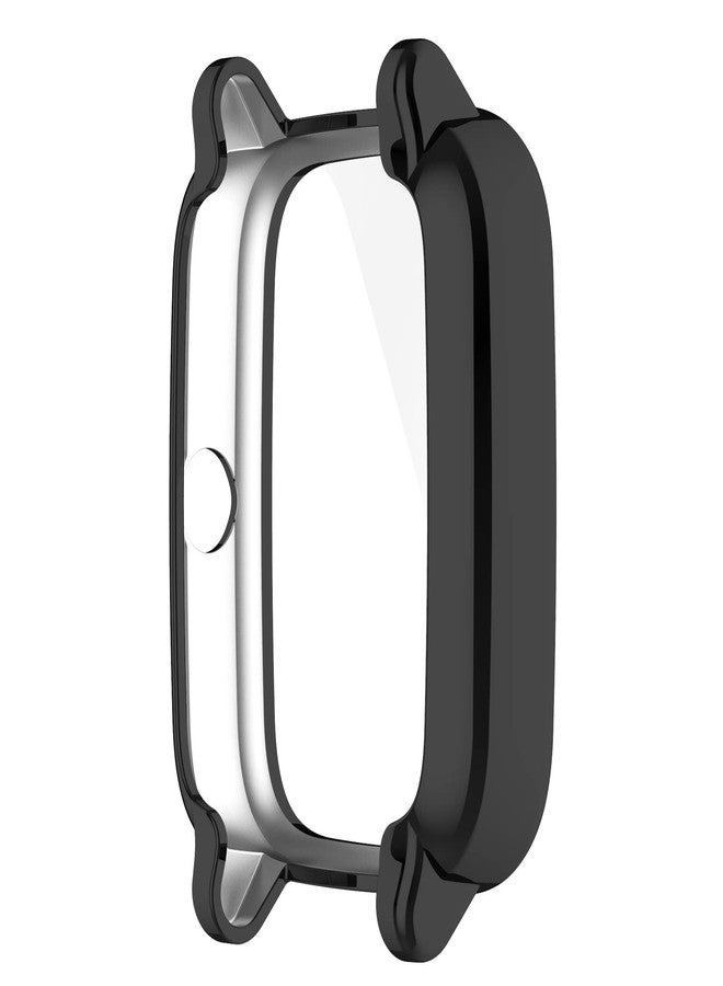 Disscool Plating Case Compatible with IP68 Watch, Disscool Soft Anti Drop Plating Protective Case Cover for ID205L Watch Plating Black - Image 5