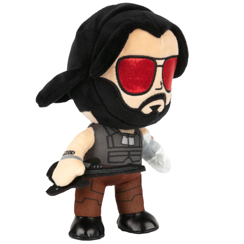 JINX Cyberpunk 2077 M8Z Johnny Silverhand Plush Stuffed Toy, Multi-Colored, 8.75" Tall - Image 1