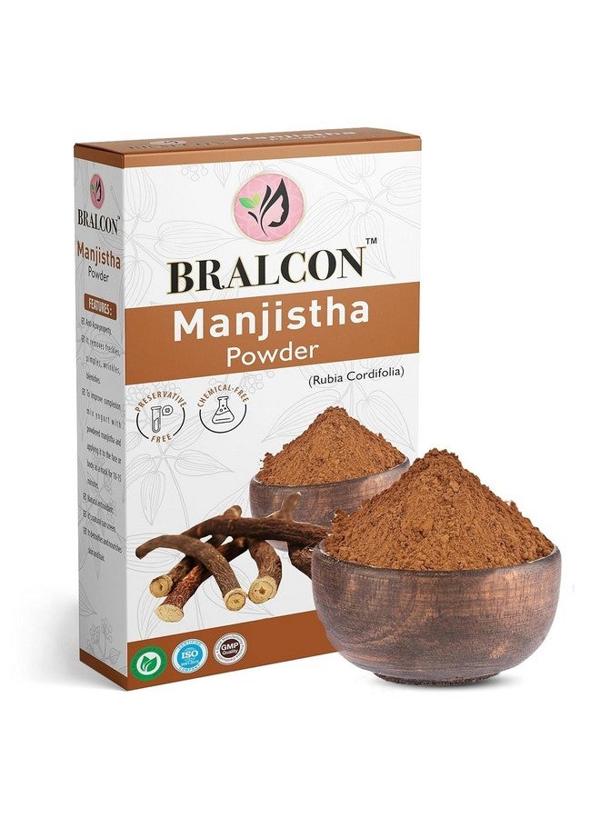 BRALCON Organic Manjistha Powder -100g | Rubia Cordifolia |100% Pure & Natural Manjistha Powder | Manjistha Powder for face, Hair Care & Skin Care - Image 1