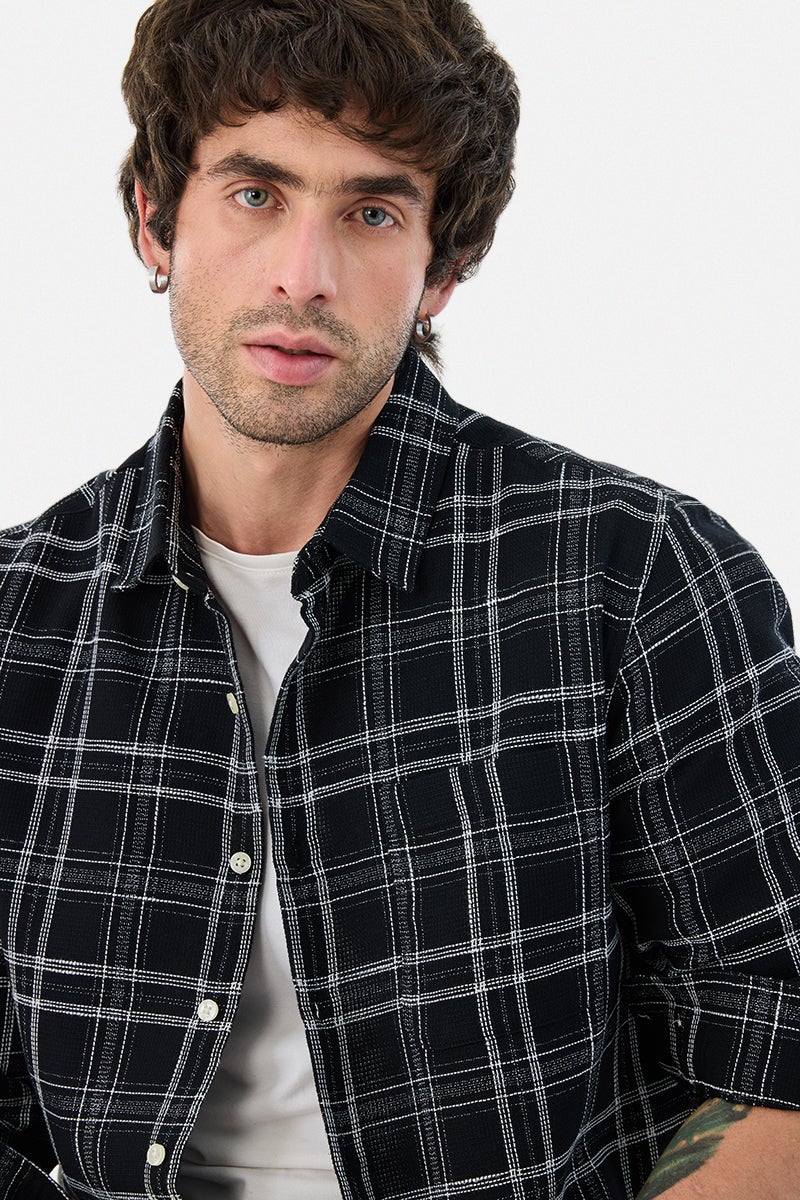 SNITCH Regular Fit Checks Shirt - Image 3