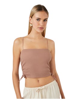Ribbed Knit Cropped Cami