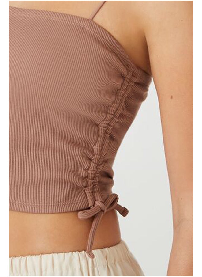 FOREVER 21 - Ribbed Knit Cropped Cami - Image 1