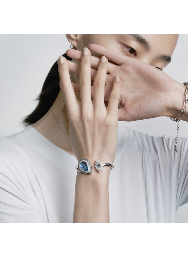 Saga Eye Bracelet Watch For Women Fashion Luxury Imported Movement Isabell Blue Large Size - Image 1