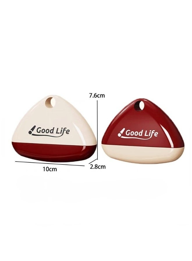 2 Packs Portable Mini Lint Roller Reusable Triangle Sticky Lint Remover Travel Pocket Pet Hair Remover for Clothes Furniture Car Using - Image 3