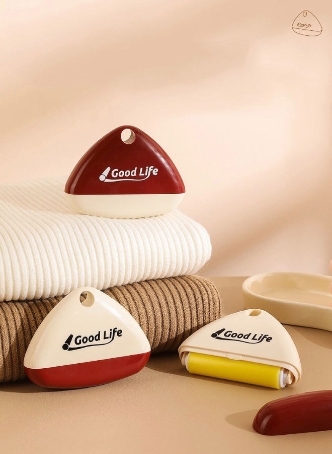 2 Packs Portable Mini Lint Roller Reusable Triangle Sticky Lint Remover Travel Pocket Pet Hair Remover for Clothes Furniture Car Using - Image 4