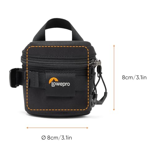 Lowepro ProTactic LCS 8 x 8 III Camera Lens Case, Camera Lens Pouch Bag, fits 50mm F/1.8, for DSLR and Mirrorless Cameras, Vol-0.3L Dim: 3.15x3.15x3.15in, Camera Bag, for Photographer/Videographer - Image 2